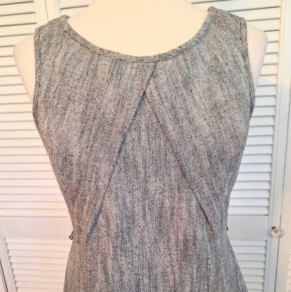 Talbots gray wool blend sleeveless dress sz 4 *L3 - Picture 4 of 6